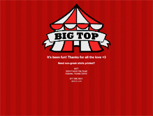 Tablet Screenshot of bigtopshirts.com